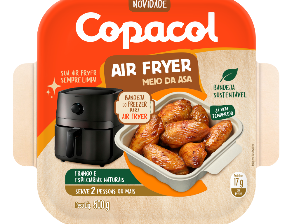 Meio da Asa Temp. Air Fryer 500g 