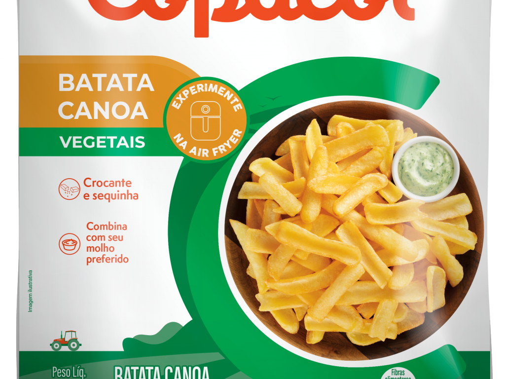 Batata Canoa Pré-Frita Congelada  1,05Kg