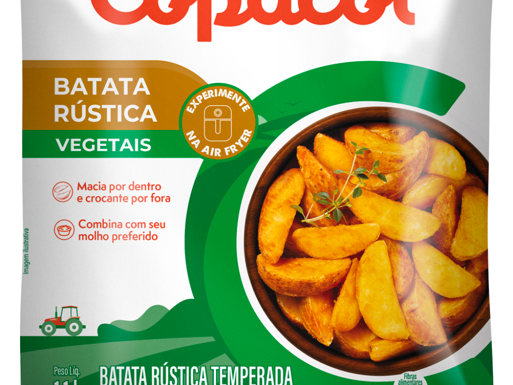 Batata Rústica Congelada Temperada 1,1kg