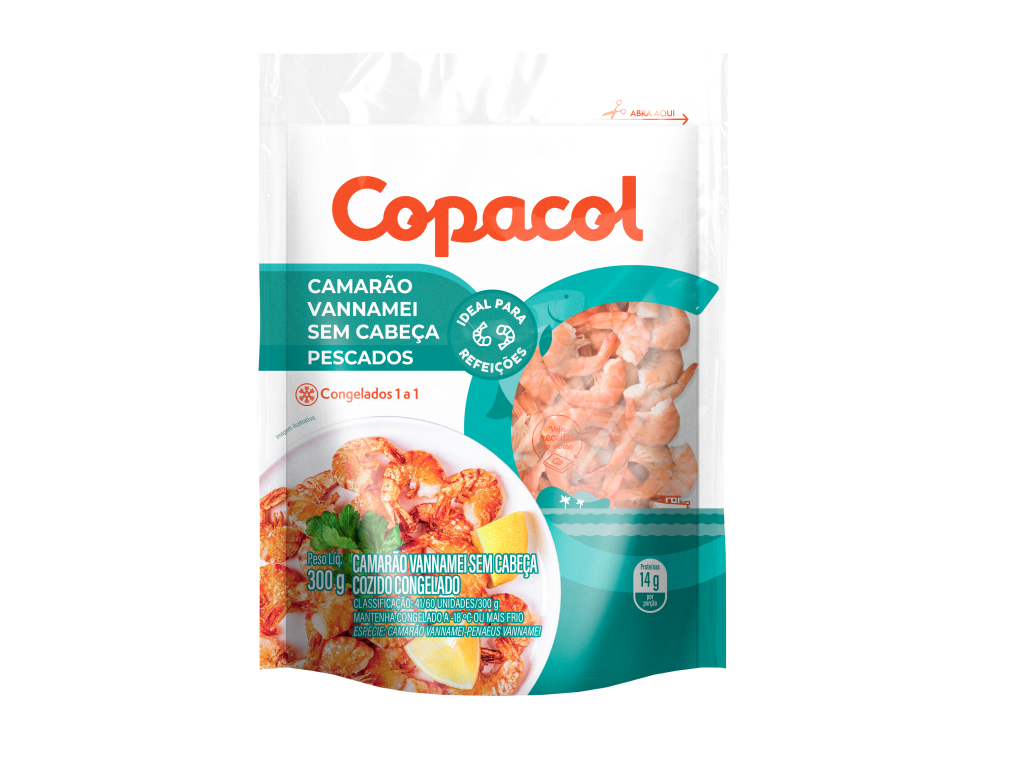 Camarão Vannamei sem Cabeça 300 g