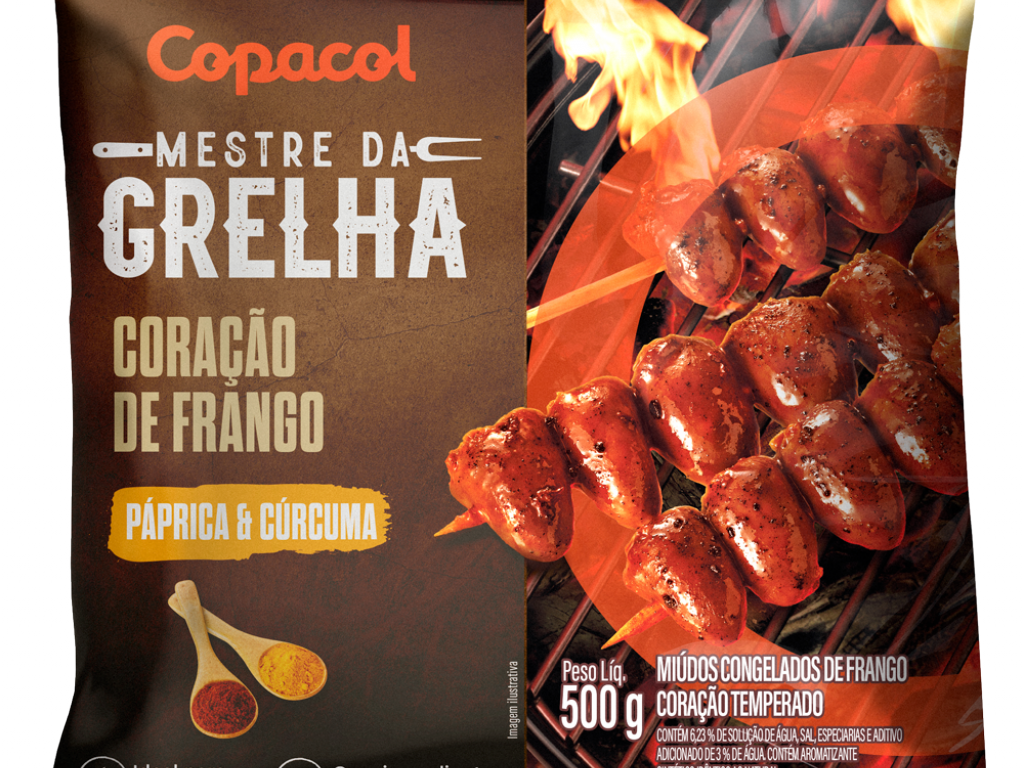 Coração de Frango com Páprica e Cúrcuma Congelado 500g