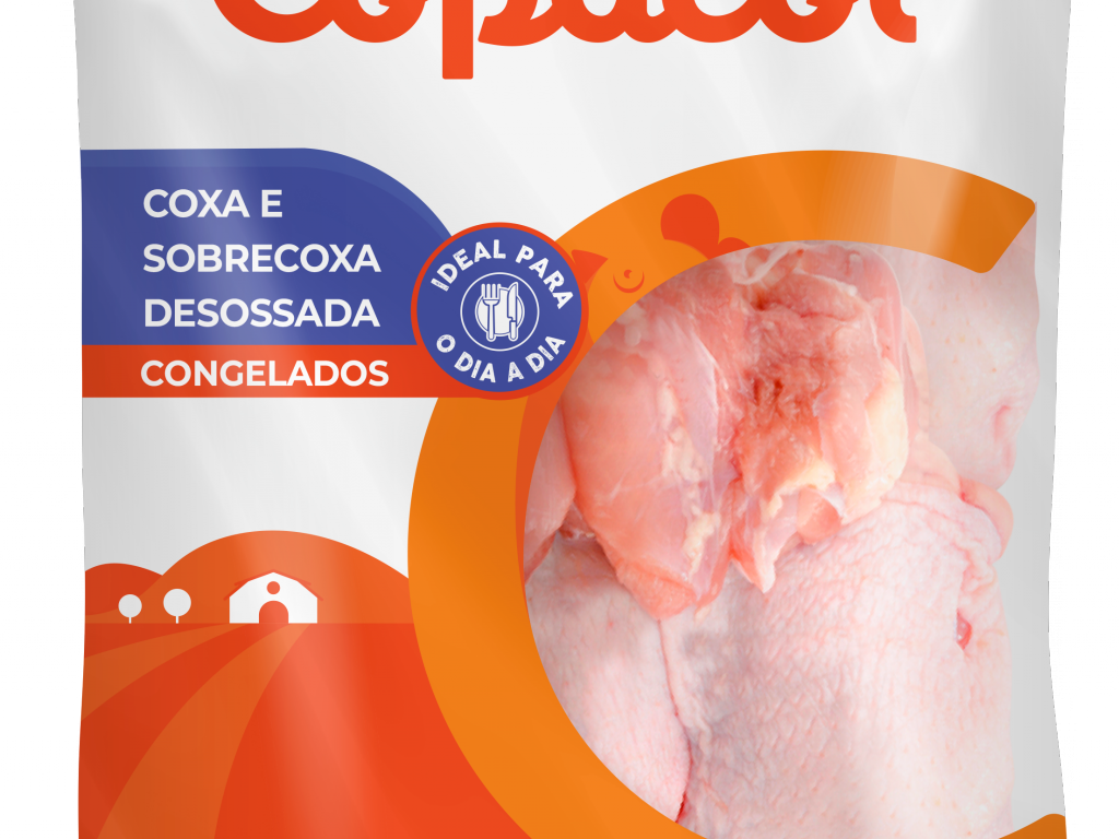 Coxa e Sobrecoxa Sem Osso Congelada 	