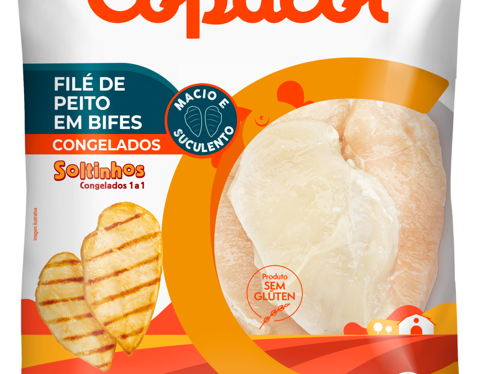 Filé de Peito em Bifes Congelado IQF 800 g 	