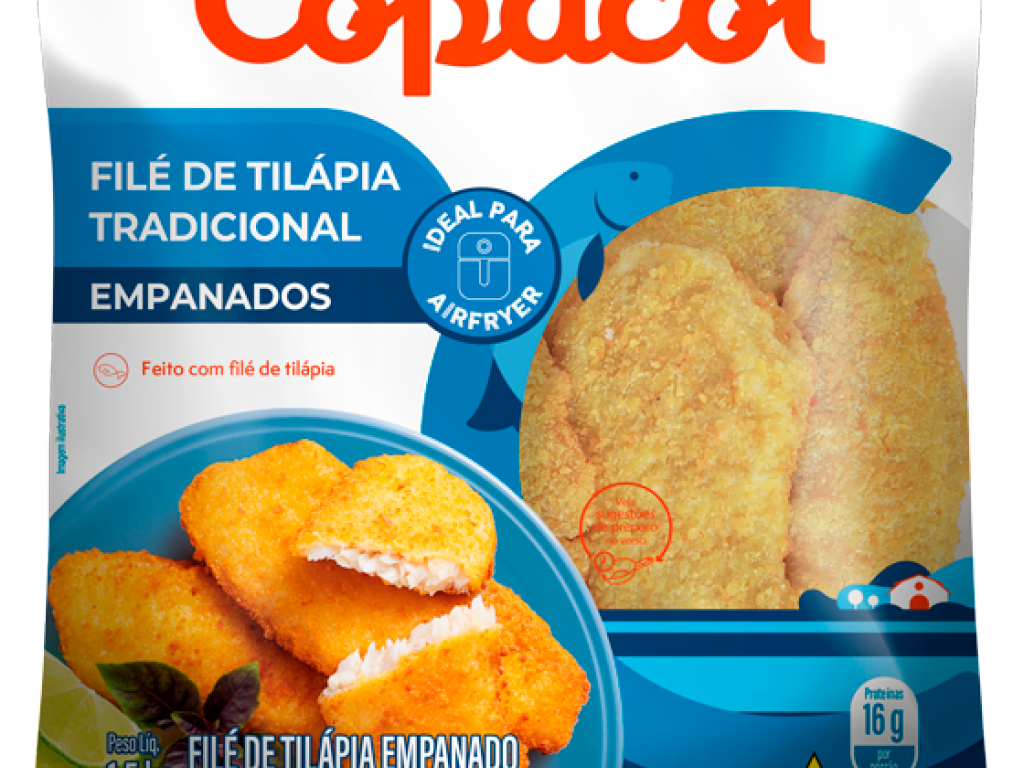 Filé de Tilápia Empanado Tradicional Congelado 1,5 kg