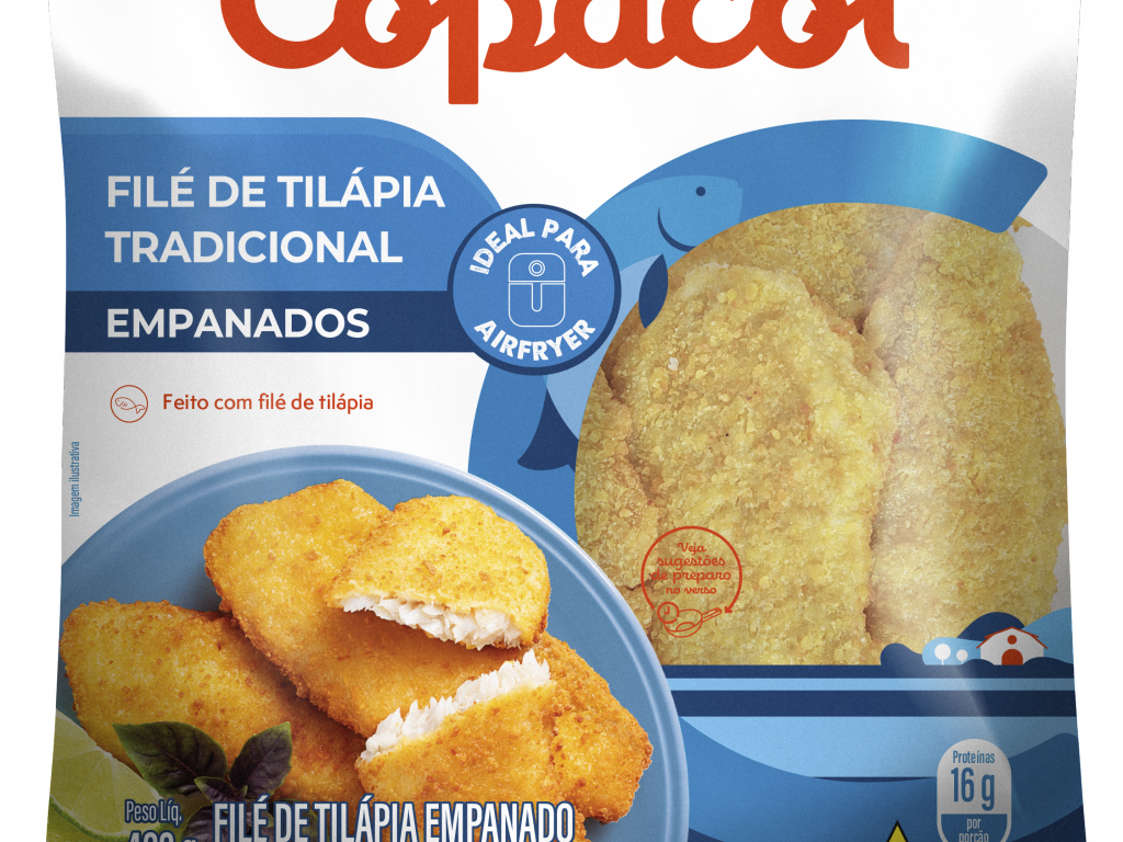 Filé de Tilápia Empanado Tradicional Congelado 400 g