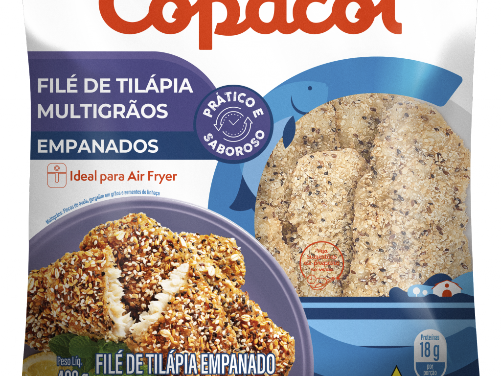 Filé de Tilápia Empanado Multigrãos Congelado 400 g