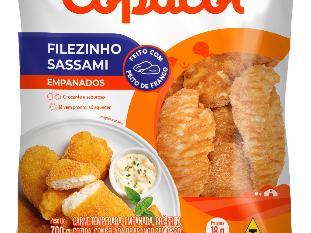 Filezinho de Frango Empanado Congelado 700 g 