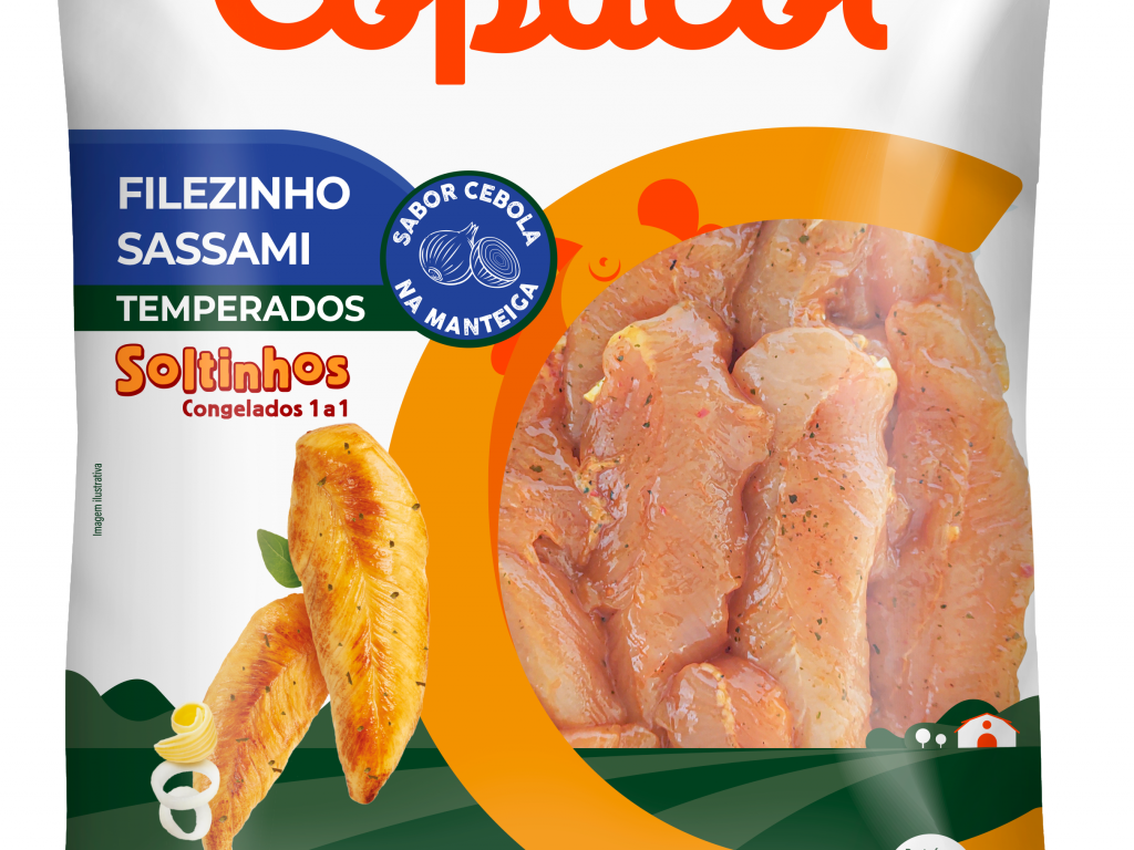 Filezinho Sassami Temp. Sabor Cebola na Manteiga IQF Cong. 800 g