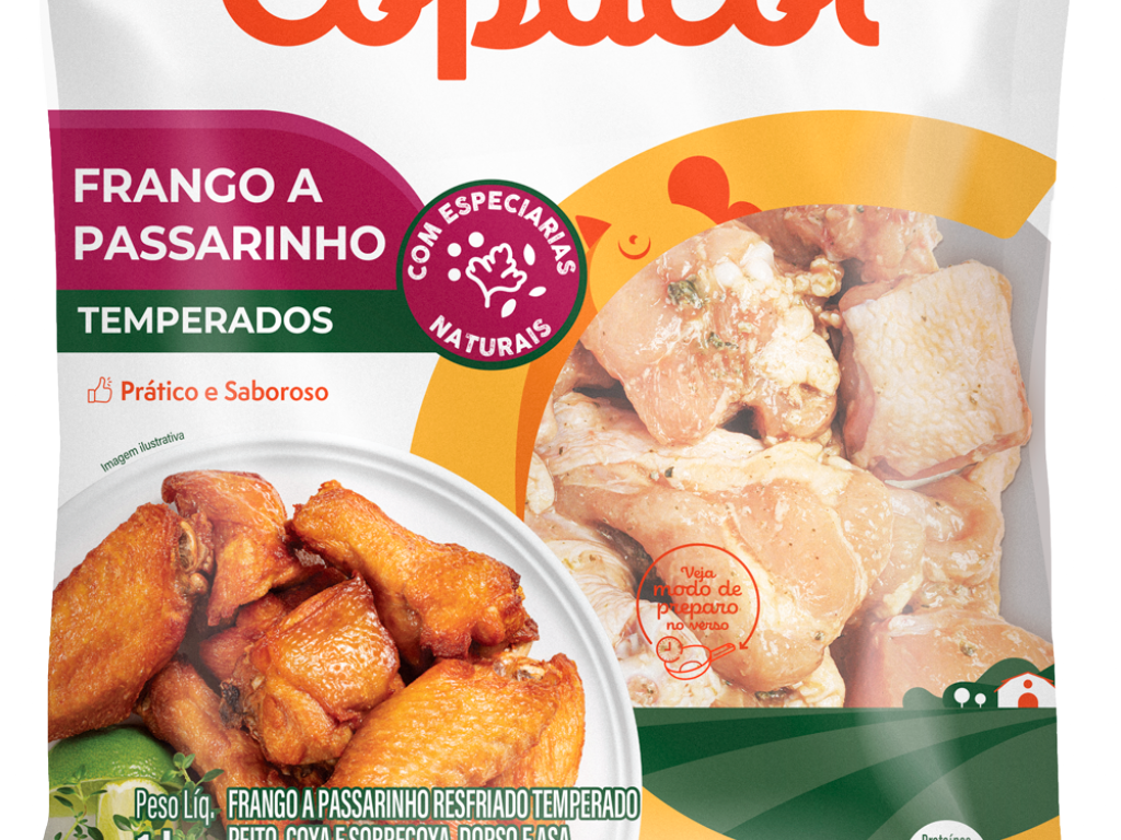Frango a Passarinho Temperado Resfriado 1Kg