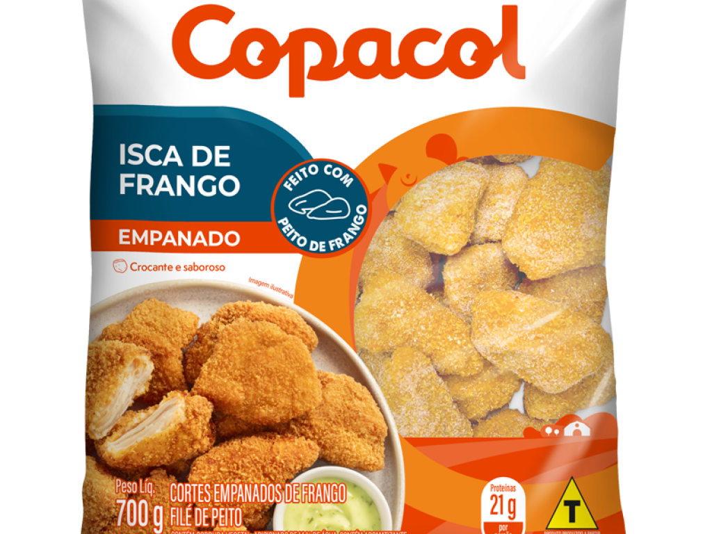 Iscas de Frango Empanado Congelado 700 g 