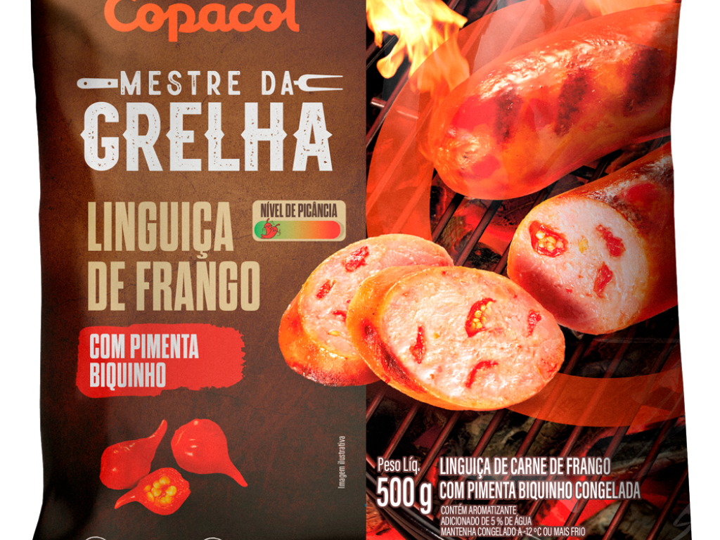 Linguiça de Frango Pimenta Biquinho Cong. 500g