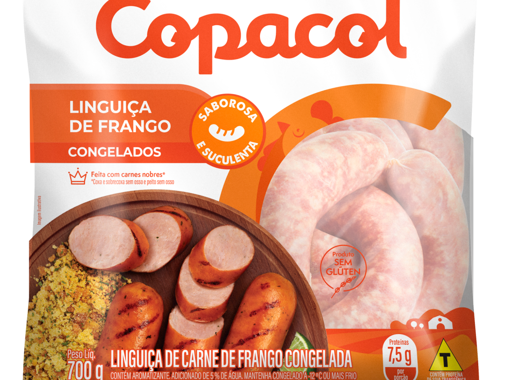 Linguiça de Frango Grossa Congelada 700g	