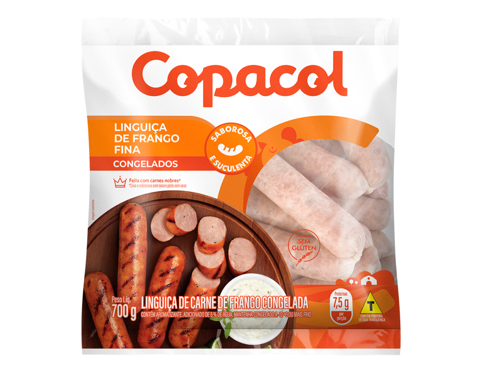 Linguiça de Frango Fina Congelada 700g	