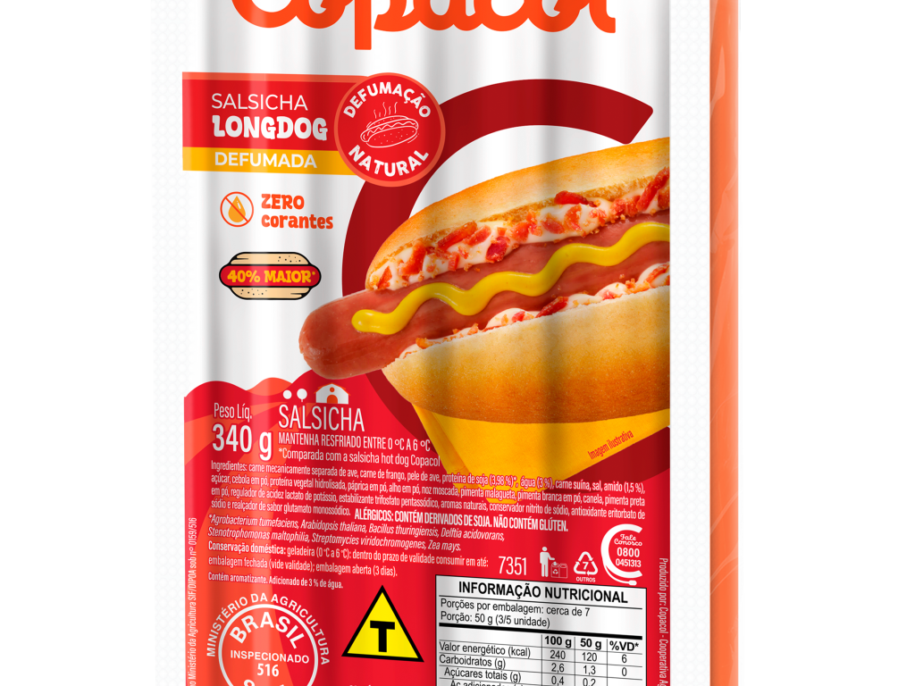 Salsicha Long Dog Resfriada 340 g 