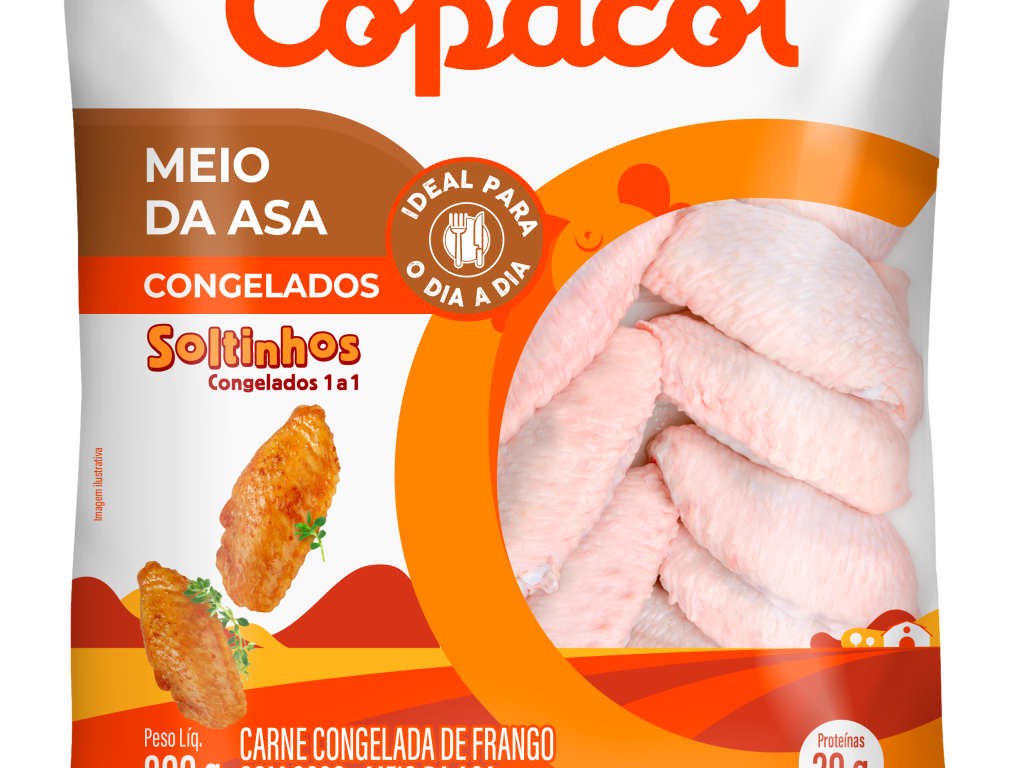 Meio da Asa Congelado IQF 800g 