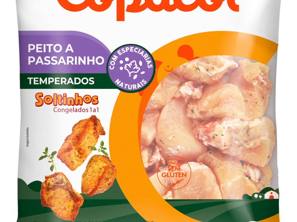 Peito de Frango a Passarinho Temperado Congelado IQF 800g