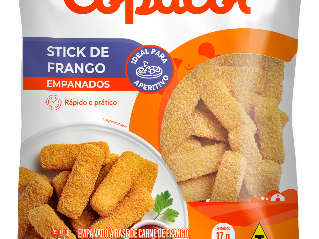 Stick de Frango Empanado Congelado 1,5 kg 