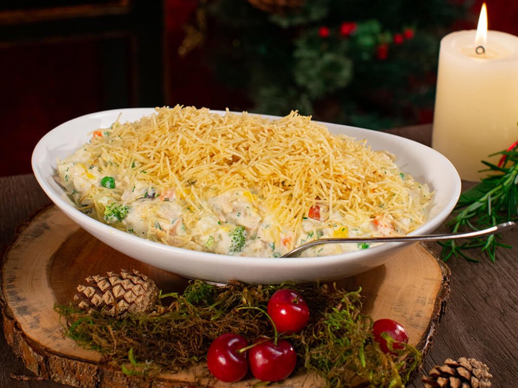 Salpicão de Ave Navidad com Legumes