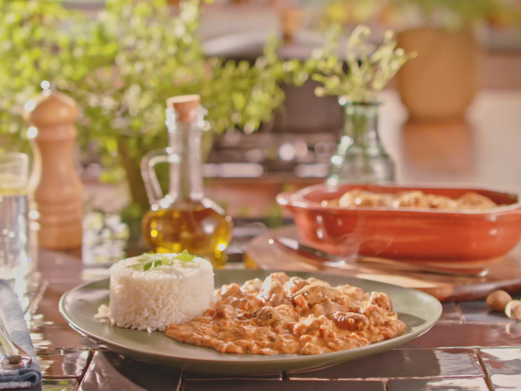 Strogonoff de Coração de Frango