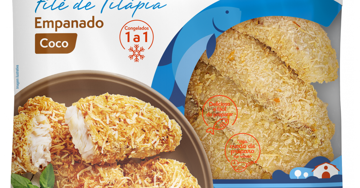 Copacol Produtos Filé de Tilápia Empanado Coco Congelado 400 g