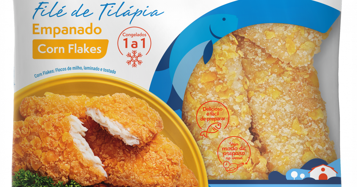 Copacol Produtos Filé de Tilápia Empanado Corn Flakes Congelado 400 g