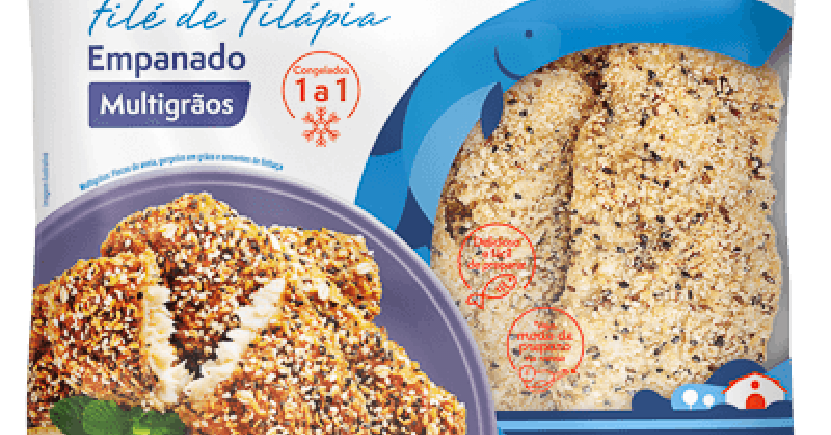 Copacol Produtos Filé de Tilápia Empanado Multigrãos Congelado 400 g