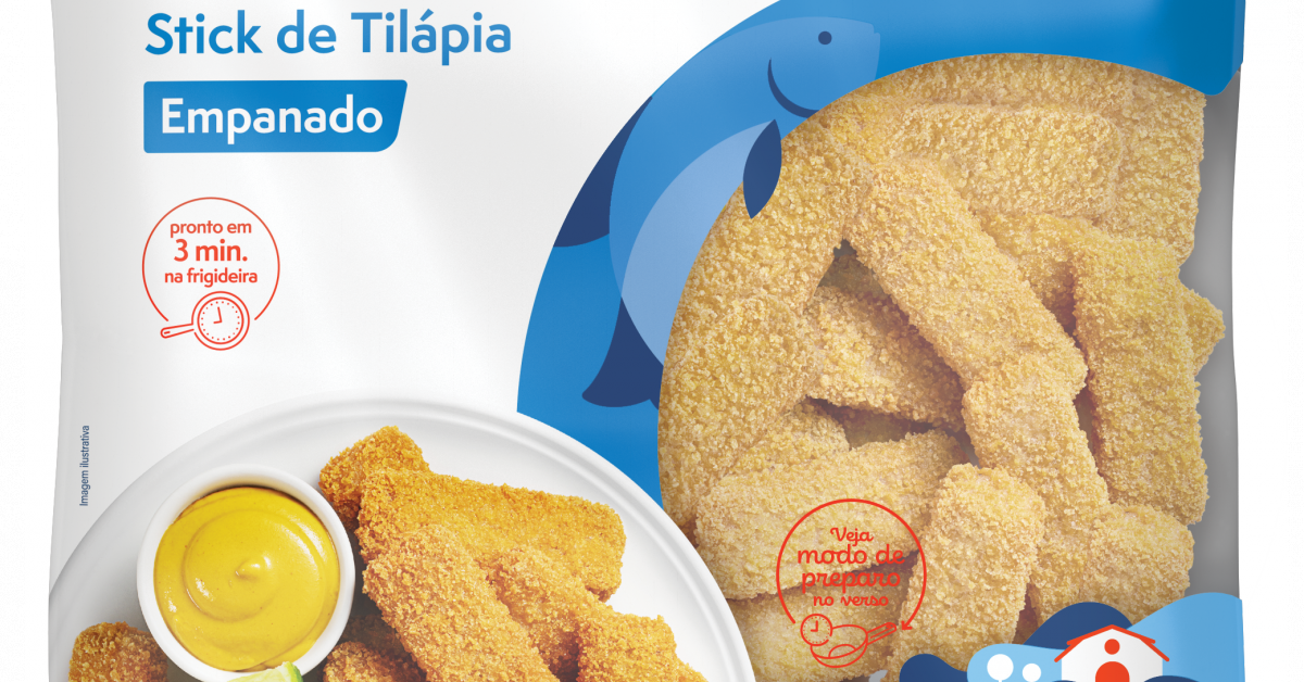 Copacol Produtos Stick de Tilápia Empanado Congelado 1,5 Kg
