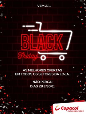 Copacol Supermercados prepara ofertas imperdíveis para esta Black Friday