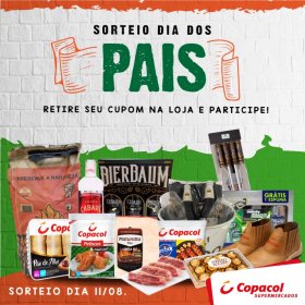 O presente que seu pai espera está no Copacol Supermercados