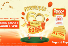 Copacol 60 anos, 60 vales-compra de R$ 1 mil aos consumidores