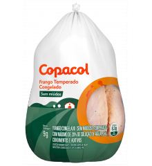 Frango Inteiro Sem Miúdos Temperado Congelado 	