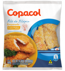Filé de Tilápia Empanado Corn Flakes Congelado 400 g