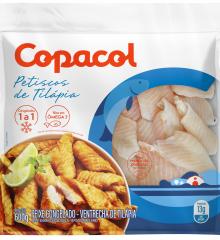 Petiscos de Tilápia Congelados IQF 600g