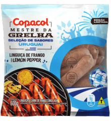 Linguiça de Frango Sabor Lemon Pepper Congelada 600g