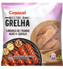 Linguiça de Frango Sabor Alho e Cebola Congelada 600g
