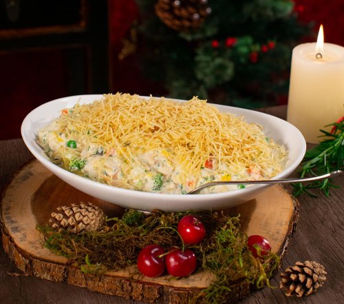 Salpicão de Ave Navidad com Legumes