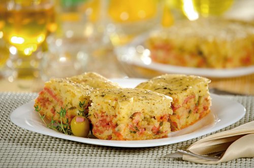 Bolo Salgado de Mortadela de Frango
