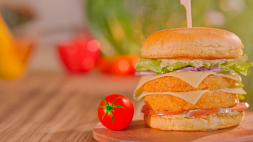 Chicken Burger no Pão Brioche