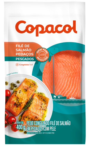 Filé de Salmão em Pedaços Congelado 400g