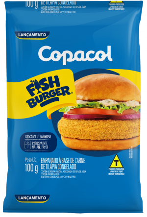 Fishburger de Tilápia Empanado Cong. 100 g