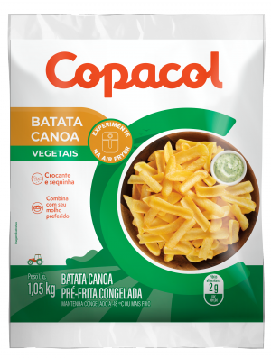 Batata Canoa Pré-Frita Congelada  1,05Kg