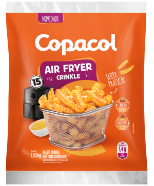 Batata Crinkle Pré-Frita Congelada 1,05kg