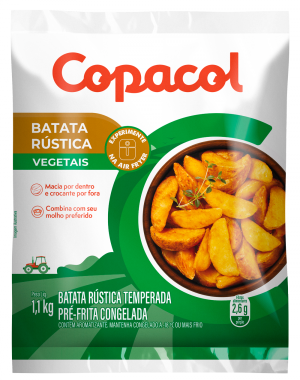 Batata Rústica Congelada Temperada 1,1kg