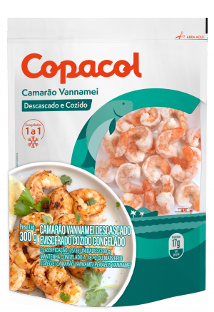 Camarão Vannamei Cozido Descascado 300 g