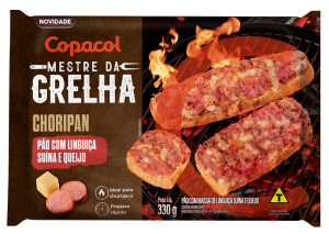 Pão com Linguiça Suína e Queijo - Choripan