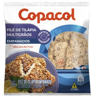 Filé de Tilápia Empanado Multigrãos Congelado 400 g