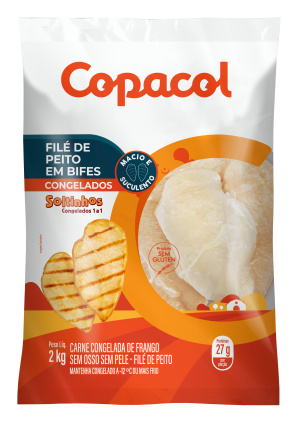 Filé de Peito em Bifes Congelado IQF 2 kg