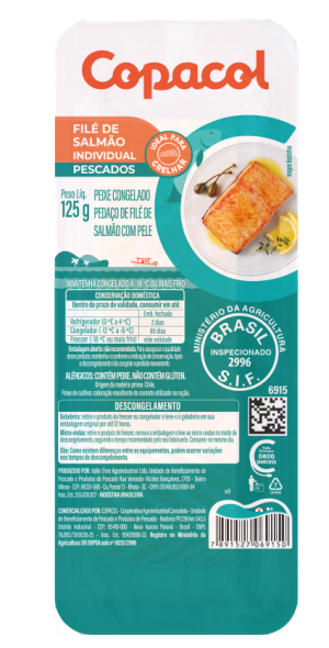 Filé de Salmão Individual Congelado 125g
