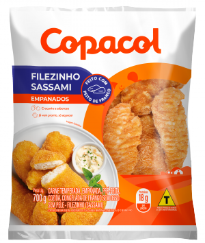 Filezinho de Frango Empanado Congelado 700 g 