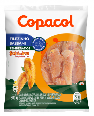 Filezinho Sassami Temp. Sabor Cebola na Manteiga IQF Cong. 800 g